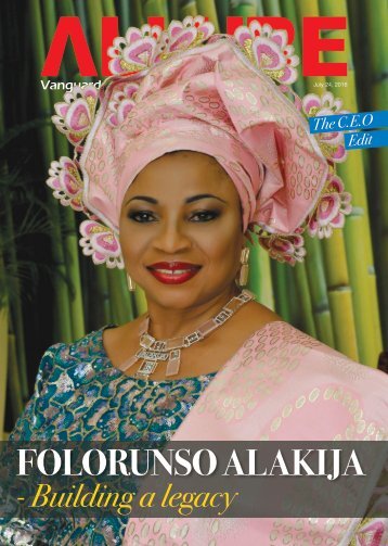 FOLORUNSO ALAKIJA - Building a legacy