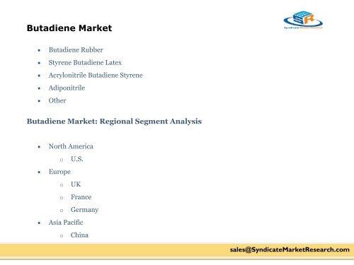 Butadiene Market