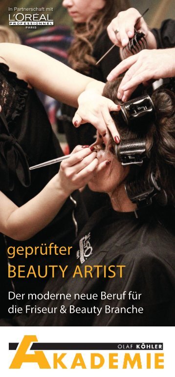 Flyer geprüfter Beauty Artist