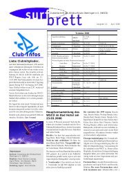 Club-Infos - des WSCÜ