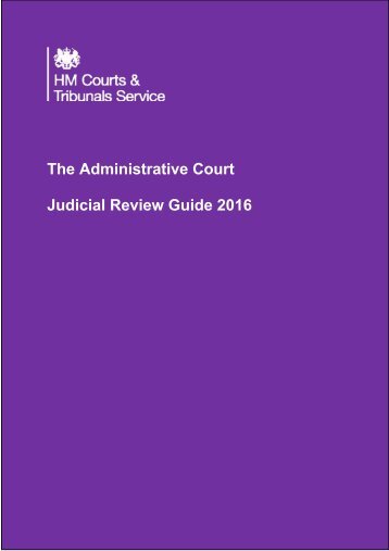 The Administrative Court Judicial Review Guide 2016