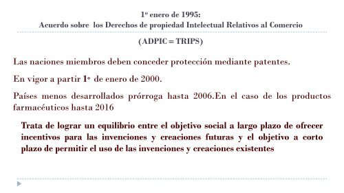 ADPIC y Patentes Farmacéuticas