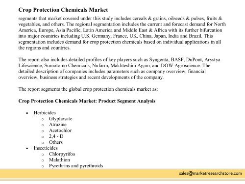 Global Crop Protection Chemicals Market Rolling at 5.5% CAGR by 2020
