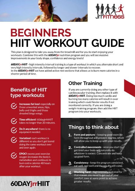 Beginners HIIT Workout Guide.