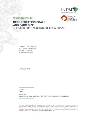 Deforestation Scale and Farm Size