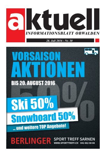 Aktuell Obwalden 30-2016