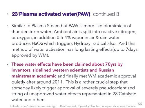 Cztery poziomy Czyste, Tanie, w Pełni Niewykorzystany, Technologie Wodne dla zastosowań komercyjnych, przemysłowych i rolnictwa / Environmentally Friendly, Low Cost, Less Well Known Water Technology for The Future