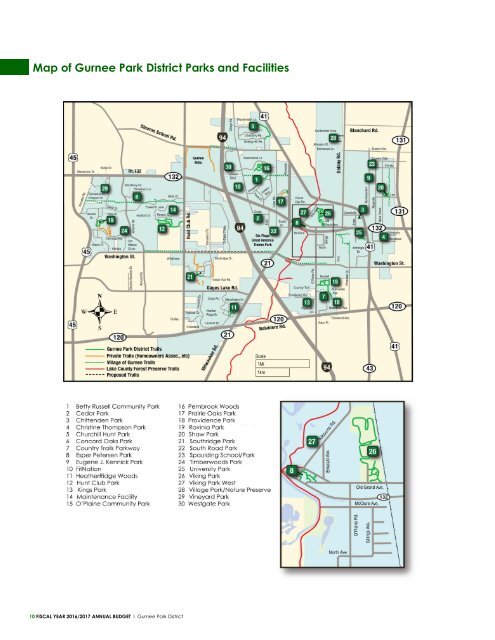 Gurnee Park District 2016-2017 Annual GFOA Budget