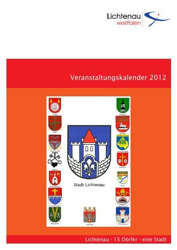Veranstaltungskalender 2012 - Lichtenau