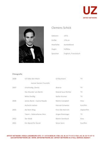 Clemens Schick - Artist Network