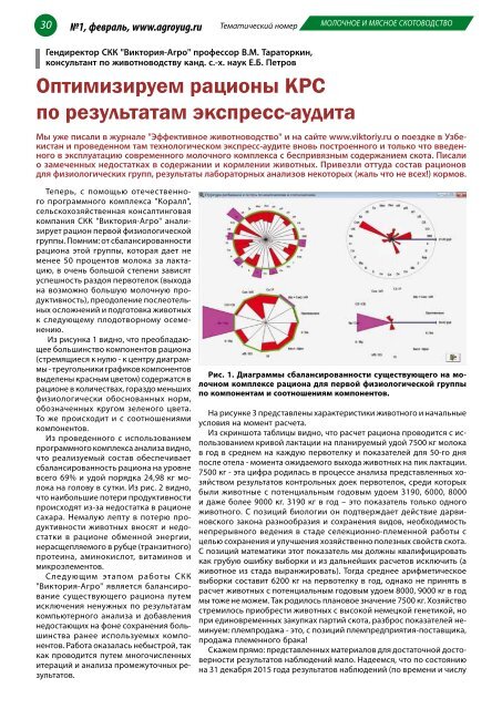  Эффективное животноводство, № 1 (122) февраль 2016