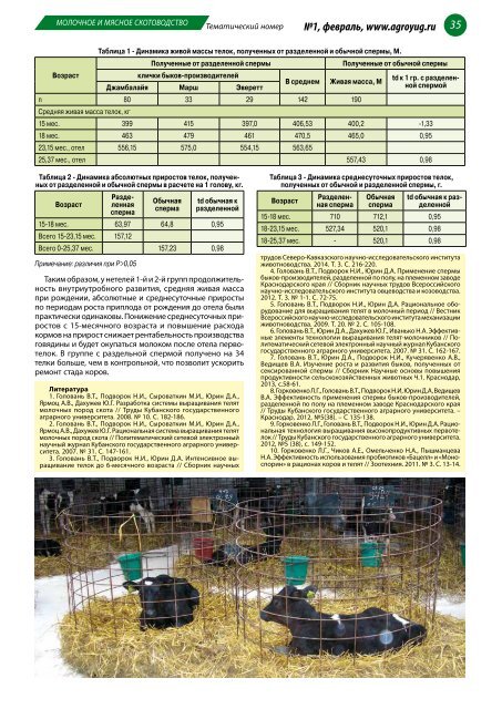  Эффективное животноводство, № 1 (122) февраль 2016