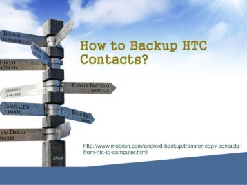 How to backup HTC contacts ?