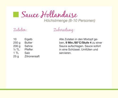 MixGenuss: Sauce Hollandaise