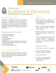 MAESTRIA AEN AUDITORIA FORENSE - UNESCPA -PMA