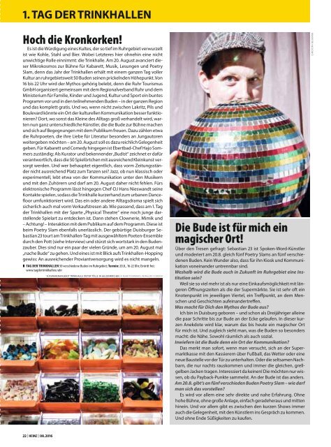 HEINZ Magazin Oberhausen 08-2016