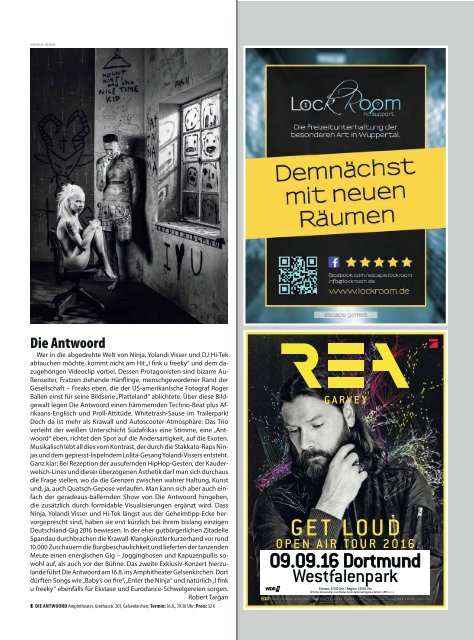 HEINZ Magazin Wuppertal 08-2016