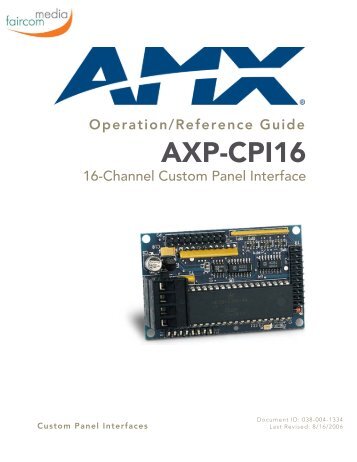 AXP-CPI16 - faircom media GmbH