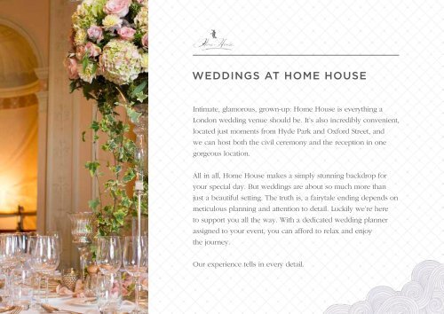 WEDDINGS AT HOME HOUSE