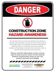 FMCA - Construction Zone Hazard Awareness Adult Pamphlet