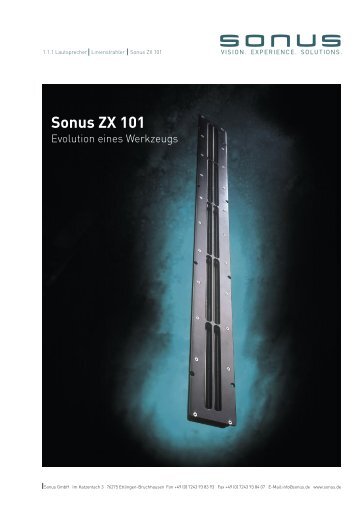 Sonus ZX 101 - faircom media GmbH