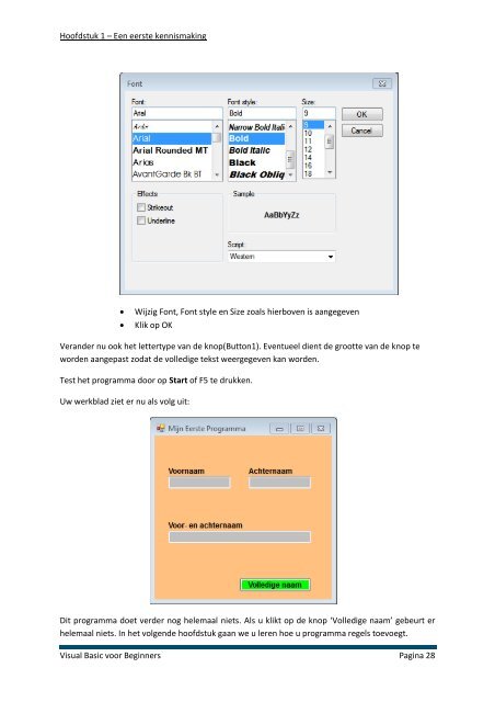 Visual Basic voor Beginners