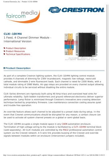 CLXI-1DIM4 - faircom media GmbH