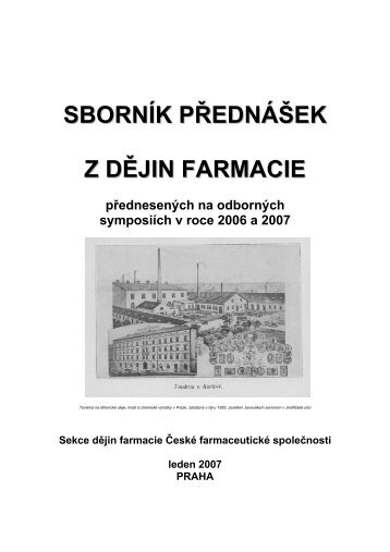 K dějinám Lucka - Česká farmaceutická společnost