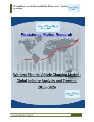 Wireless Electric Vehicle Charging Market : Global Industry Analysis and Forecast 2016 - 2026