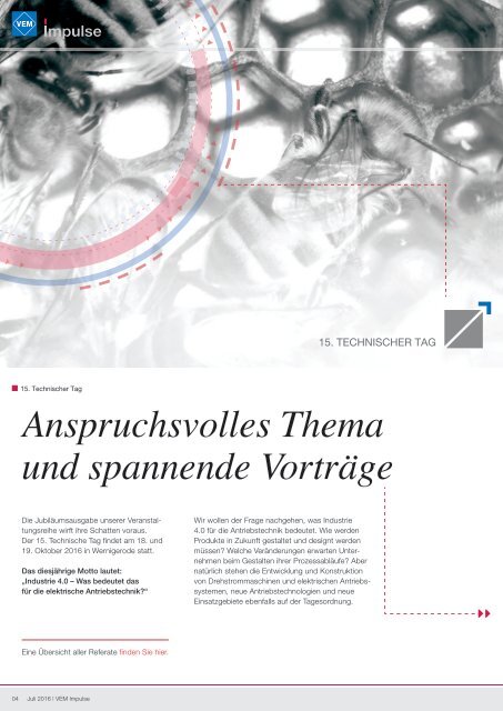 VEM-Impulse e-paper 2-2016_Kundenteil