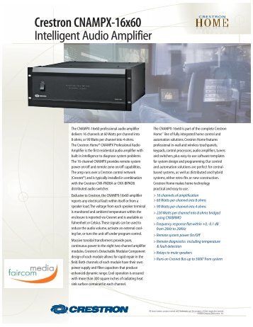 Crestron CNAMPX-16x60 - faircom media GmbH