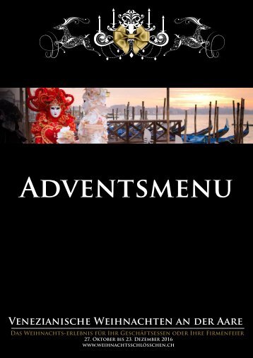 3 - Adventsmenu Weisser Hirsch