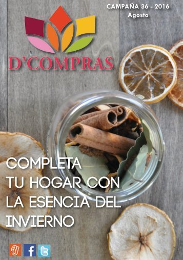 Catálogo D'Compras Agosto 2016