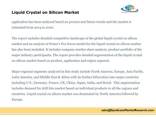 Liquid Crystal on Silicon Market