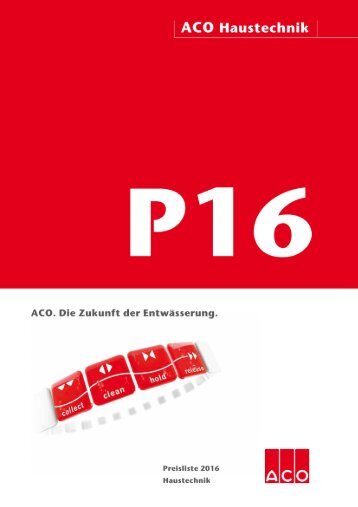 ACO HAUSTECHNIK PREISLISTE 2016