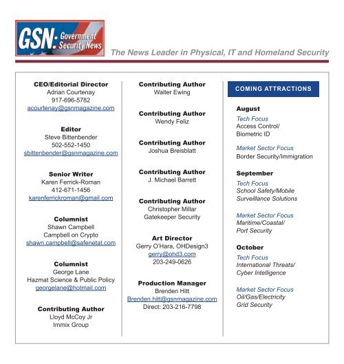 Government Security News July 2016 Digital Edition