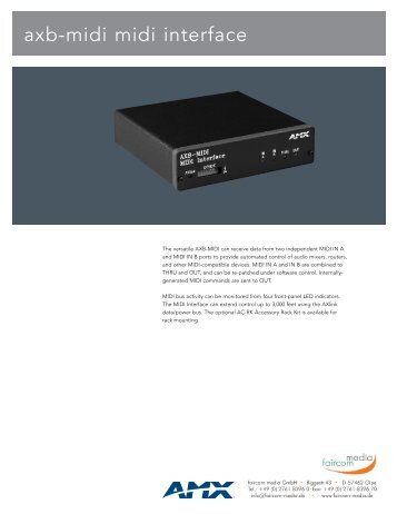 axb-midi midi interface - faircom media GmbH