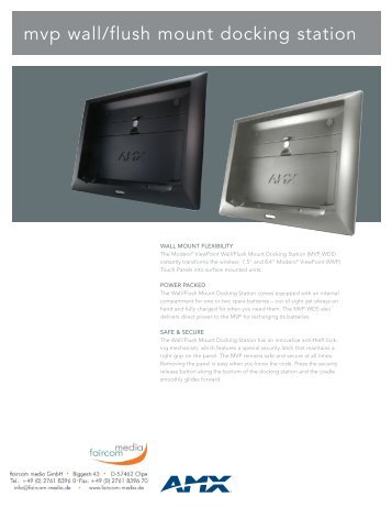 mvp wall/flush mount docking station - faircom media GmbH