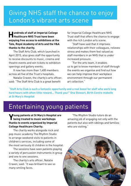 Imperial College Healthcare Charity Impact report 2015/2016