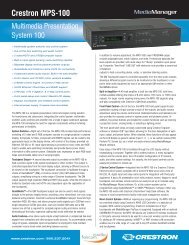 Crestron MPS-100 - faircom media GmbH