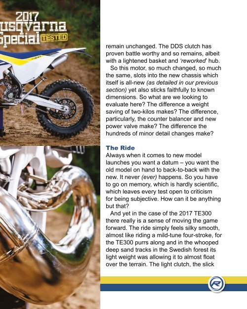 RUST magazine: 2017 Husqvarna Special