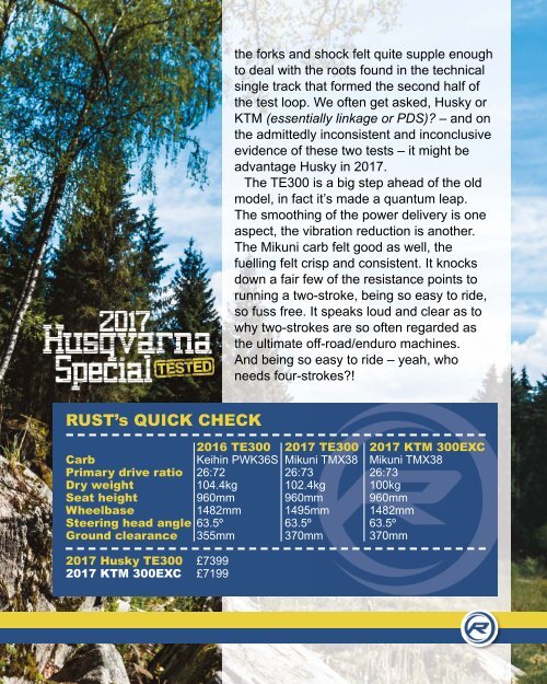 RUST magazine: 2017 Husqvarna Special