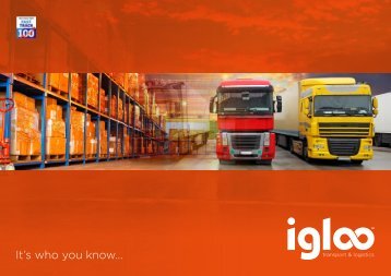 Igloo Transport & Logistics Brochure singles