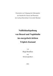 Nullfeldaufspaltung von Benzol und Naphthalin im ... - ScienceUp.de