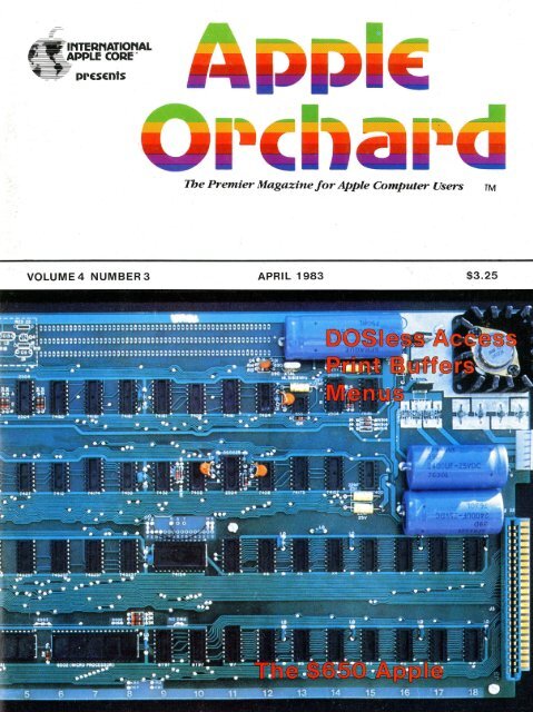 The Premier Magazine for Apple Computer Users
