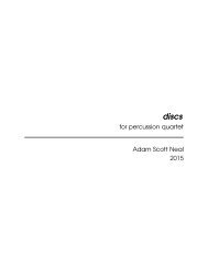 discs -- percussion quartet (music score)