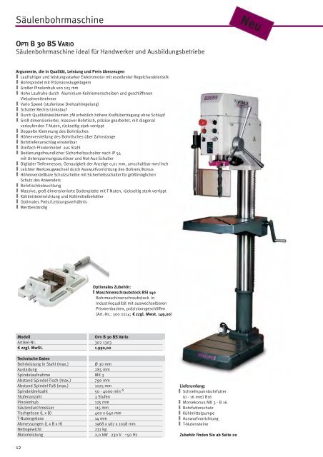 Metallbearbeitungsmaschinen