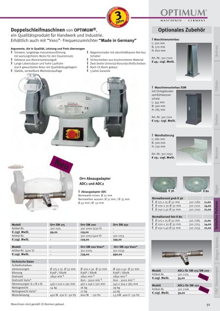 Metallbearbeitungsmaschinen