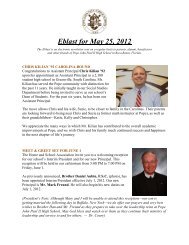 Eblast for May 25 2012 - Pope John Paul II High School