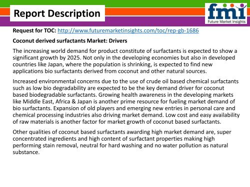 Coconut Derived Surfactants Market